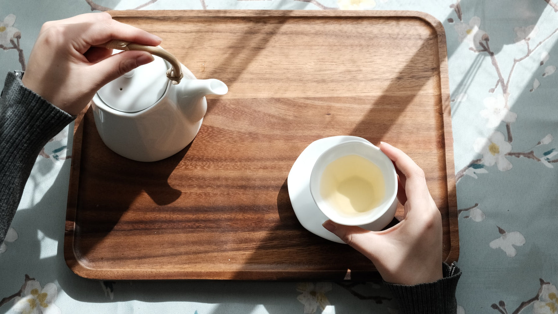 steeping tea