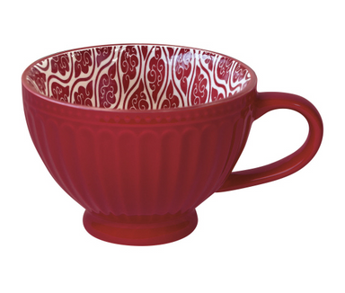 red latte mug