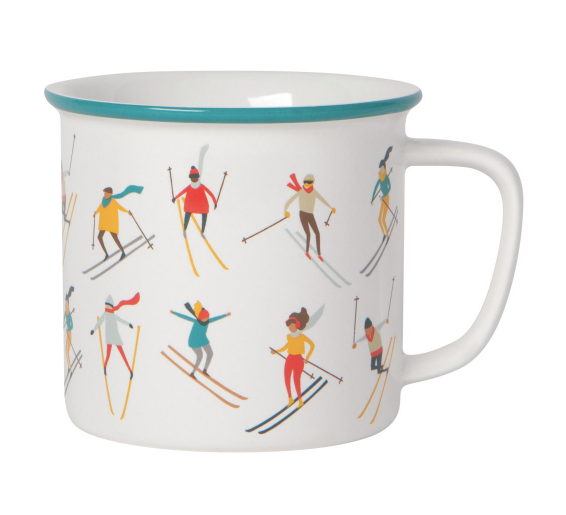 skiing mug